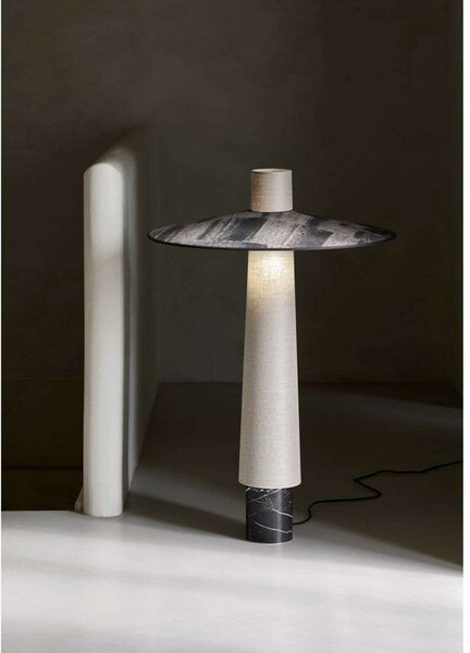 Podne Lampa Forestier, Thésée, Sivo, Dnevna soba, Tkanina / tekstil, Boho