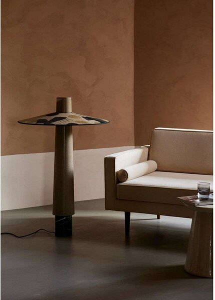 Podne Lampa Forestier, Thésée, Smeđa / hrđa, Dnevna soba, Tkanina / tekstil, Boho