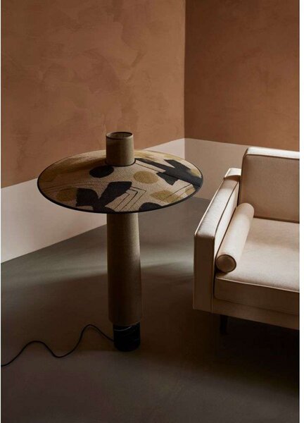 Podne Lampa Forestier, Thésée, Smeđa / hrđa, Dnevna soba, Tkanina / tekstil, Boho