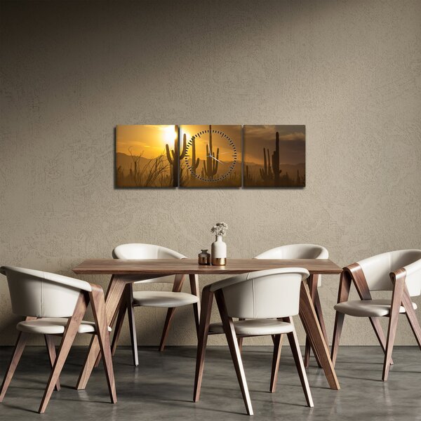 Slika - Saguaro kaktusi (sa satom) (90x30 cm)