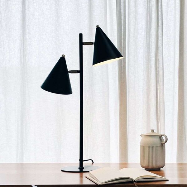 Stolne Lampa Dyberg Larsen, Rouen, Crno, Dnevna soba, Metal, Skandinavski