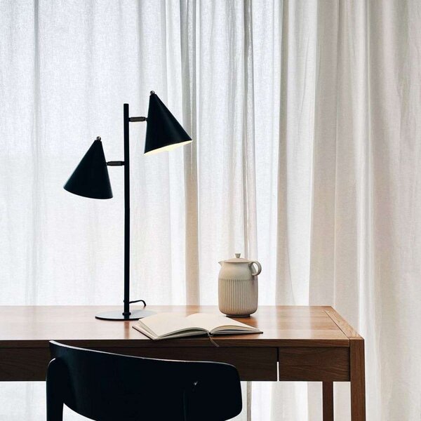 Stolne Lampa Dyberg Larsen, Rouen, Crno, Dnevna soba, Metal, Skandinavski