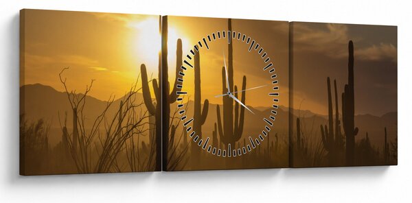 Slika - Saguaro kaktusi (sa satom) (90x30 cm)