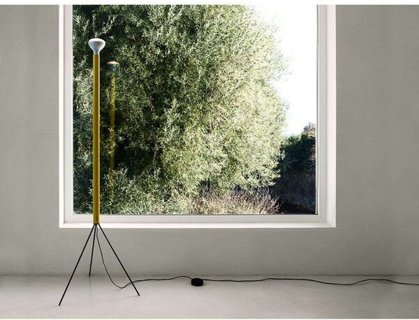 Podne Lampa FLOS, prigušiv, Žuta, Dnevna soba, Metal