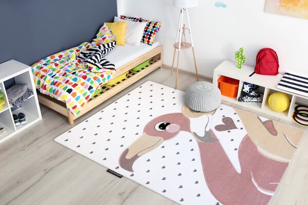 Tepih PETIT FLAMINGOS PLAMENE SRCA krem