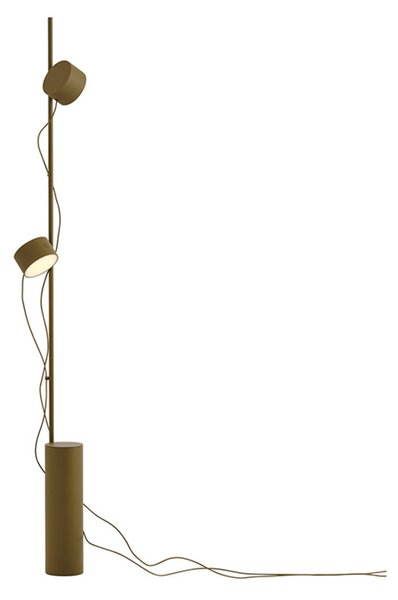 Podne Lampa Muuto, prigušiv, Smeđa / hrđa, Dnevna soba, Metal