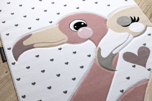 Tepih PETIT FLAMINGOS PLAMENE SRCA krem
