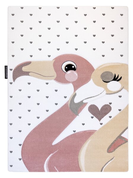 Tepih PETIT FLAMINGOS PLAMENE SRCA krem