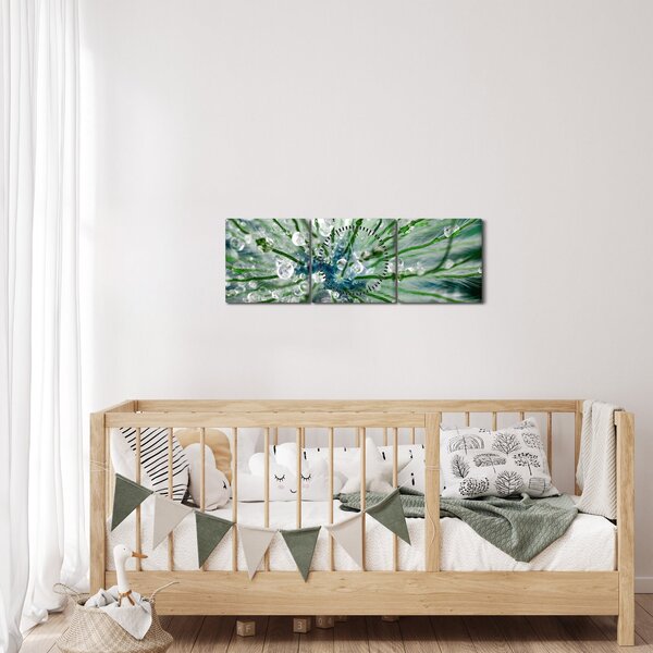 Slika - Makro slika cvijeta (sa satom) (90x30 cm)