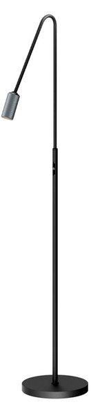 Decor F1 LED Podna lampa Dim. Crna/Mat Alu - Antidark