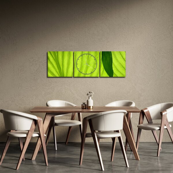 Slika - Detalj zelenog lista (sa satom) (90x30 cm)