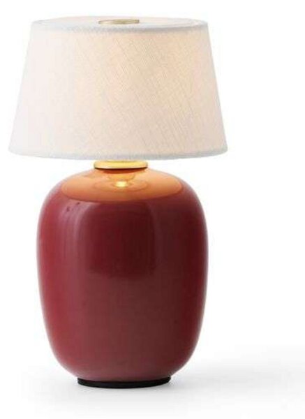 Stolne Lampa Audo Copenhagen, Torso, prigušiv, Crvena, Dnevna soba, Keramika, Dizajn