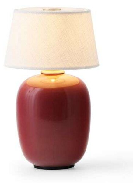 Stolne Lampa Audo Copenhagen, Torso, prigušiv, Crvena, Dnevna soba, Keramika, Dizajn