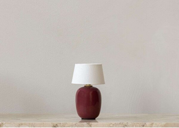 Stolne Lampa Audo Copenhagen, Torso, prigušiv, Crvena, Dnevna soba, Keramika, Dizajn
