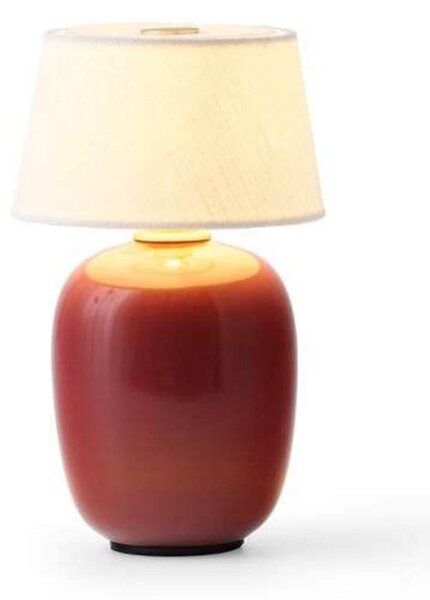 Stolne Lampa Audo Copenhagen, Torso, prigušiv, Crvena, Dnevna soba, Keramika, Dizajn