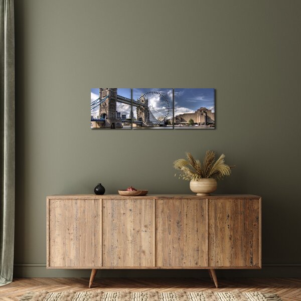 Slika - Tower Bridge u Londonu (sa satom) (90x30 cm)
