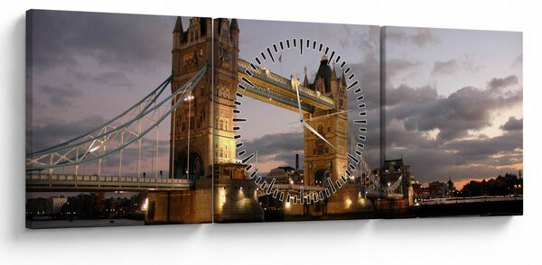 Slika - Tower Bridge noću (sa satom) (90x30 cm)