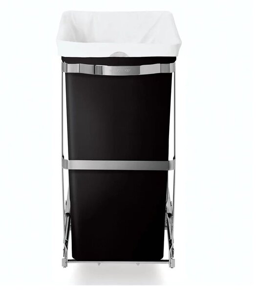 Plastična kanta za smeće, 30 l crna - simplehuman