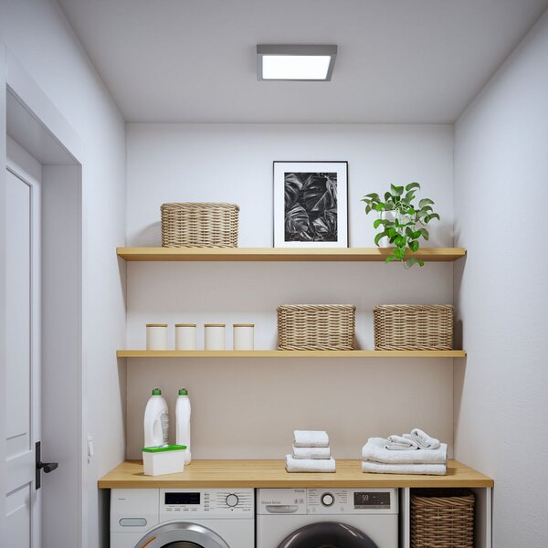 Paulmann Abia 2 LED panel, duljina 30 cm, krom, CCT, plastika, Krom, Dnevni boravak/blagovaonica, Plastika