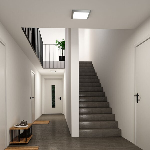 Paulmann Abia 2 LED panel, duljina 30 cm, krom, CCT, plastika, Krom, Dnevni boravak/blagovaonica, Plastika