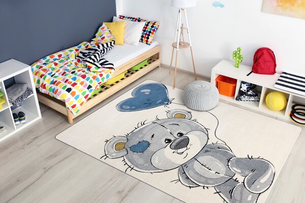 Tepih PETIT TEDDY BEAR snositi krem