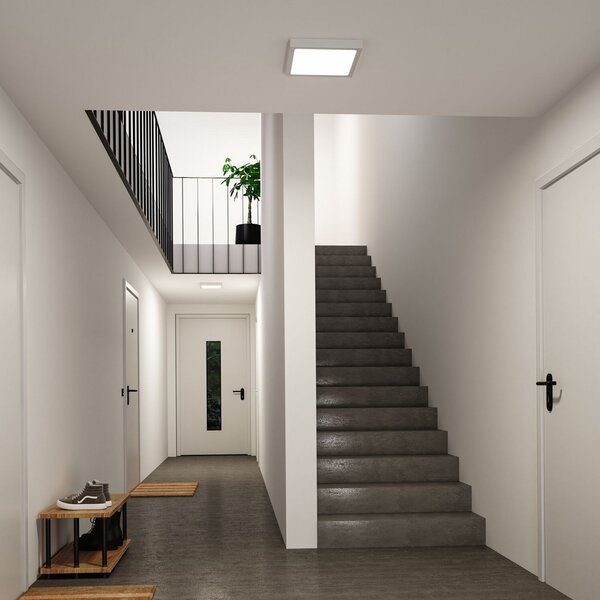 Paulmann Abia 2 LED panel, duljina 30 cm, bijela, CCT, plastika, Bijela, Dnevni boravak/blagovaonica, Plastika