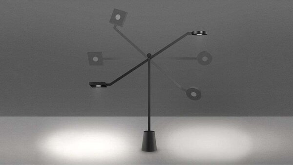 Stolne Lampa Artemide, Crno, Dnevna soba, Aluminij