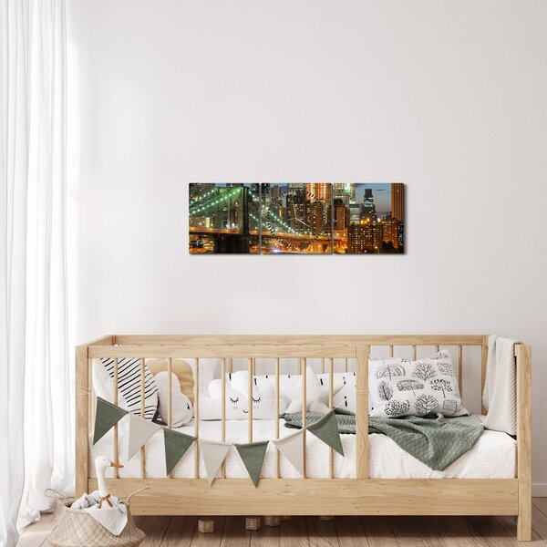 Slika - Most s New Yorkom (sa satom) (90x30 cm)