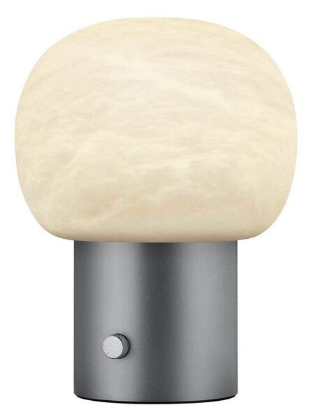 Iris LED Stolna Lampa Alabaster Gunmetal - Blomus