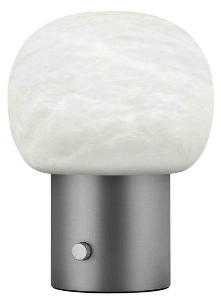 Iris LED Stolna Lampa Alabaster Gunmetal - Blomus