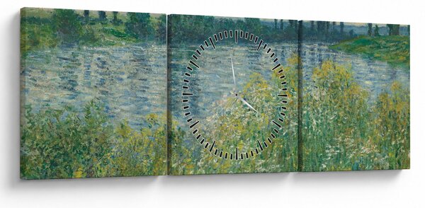 Slika - Claude Monet, Banks of the Seine, reprodukcije (sa satom) (90x30 cm)