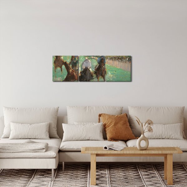 Slika - Edouard Manet, At the Races, reprodukcije (sa satom) (90x30 cm)
