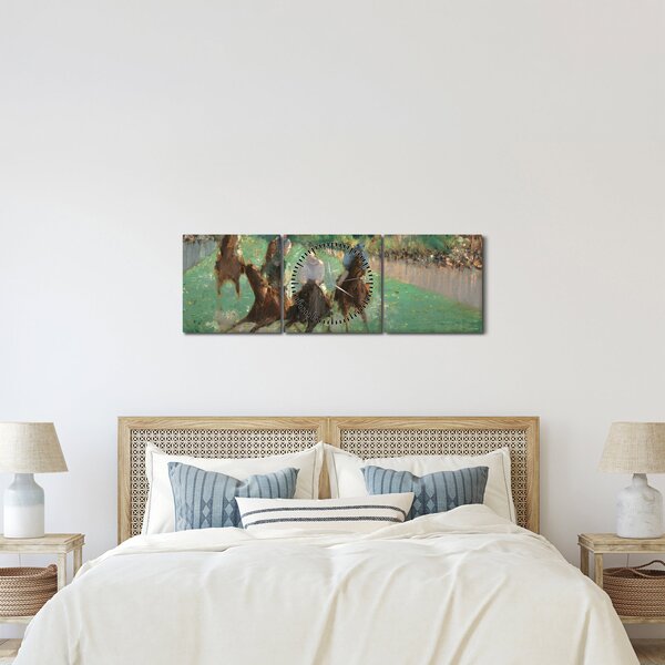 Slika - Edouard Manet, At the Races, reprodukcije (sa satom) (90x30 cm)