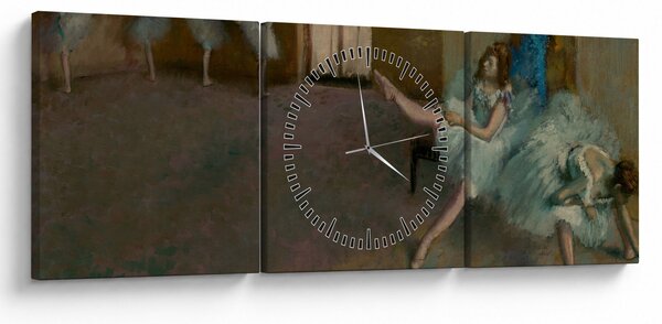 Slika - Edgar Degas, Before the Ballet, reprodukcije (sa satom) (90x30 cm)