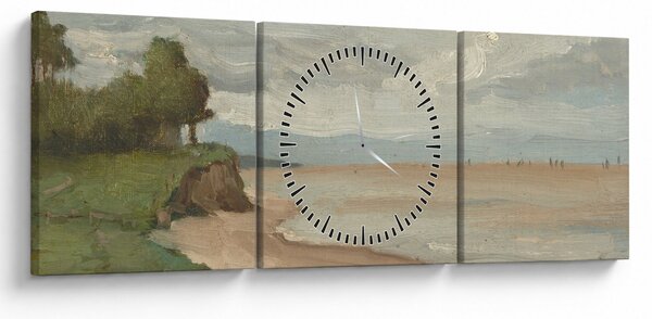 Slika - Jean-Baptiste-Camille Corot, Beach Near Etretat, reprodukcije (sa satom) (90x30 cm)