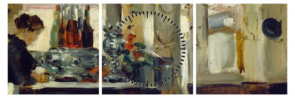 Slika - Style of Edouard Manet, Bon Bock Cafe, reprodukcije (sa satom) (90x30 cm)