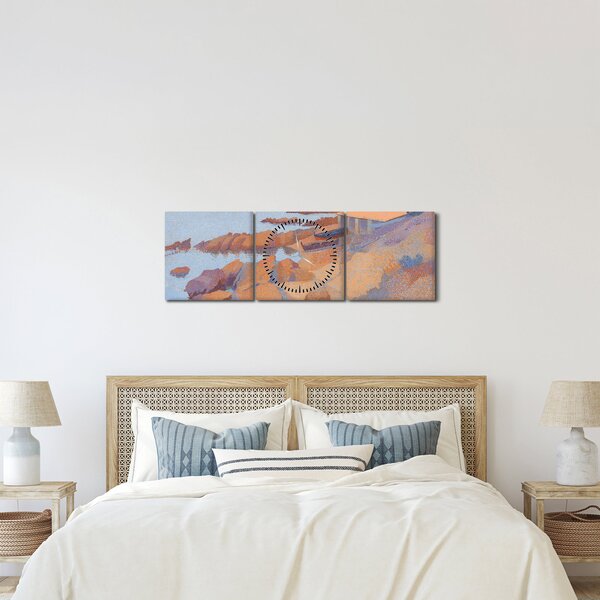 Slika - Henri Edmond Cross, Calanque des Antibois, reprodukcije (sa satom) (90x30 cm)