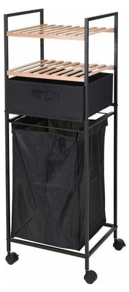 Mobilna košara za rublje s policama i ladicom GARMENT 38x105 cm