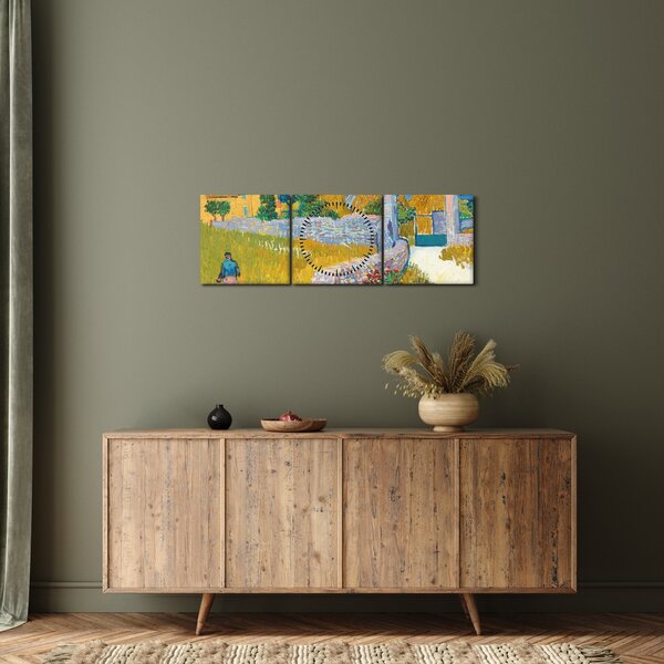 Slika - Vincent van Gogh, Farmhouse in Provence, reprodukcije (sa satom) (90x30 cm)