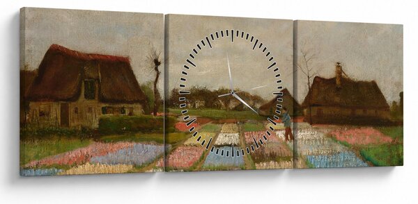 Slika - Vincent van Gogh, Flower Beds in Holland, reprodukcije (sa satom) (90x30 cm)