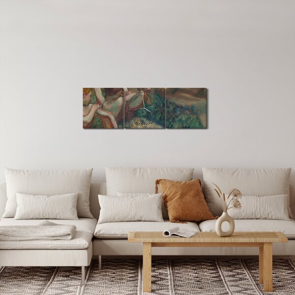 Slika - Edgar Degas, Four Dancers, reprodukcije (sa satom) (90x30 cm)