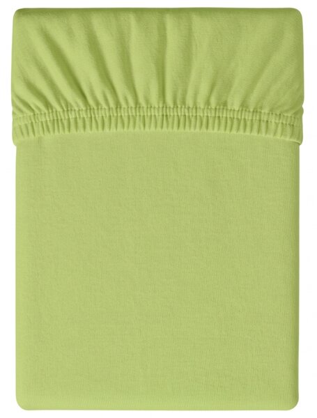 Jersey plahta pistacija 90 x 200 cm