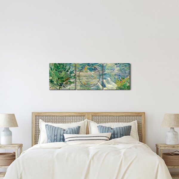Slika - Berthe Morisot, Girl in a Boat with Geese, reprodukcije (sa satom) (90x30 cm)