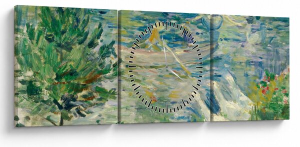 Slika - Berthe Morisot, Girl in a Boat with Geese, reprodukcije (sa satom) (90x30 cm)