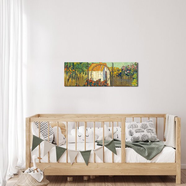 Slika - Imitator of Vincent van Gogh, Landscape, reprodukcije (sa satom) (90x30 cm)