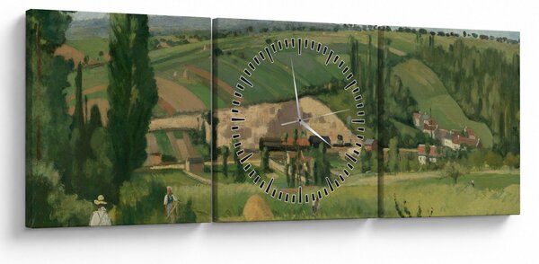 Slika - Camille Pissarro, Landscape at Les Pâtis, Pontoise, reprodukcije (sa satom) (90x30 cm)