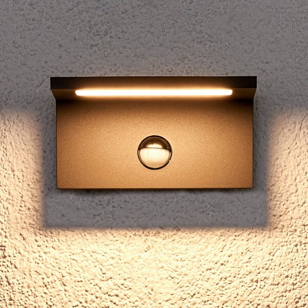 Darina LED Vanjski Zidna lampa w/Senzor Graphite - Lucande