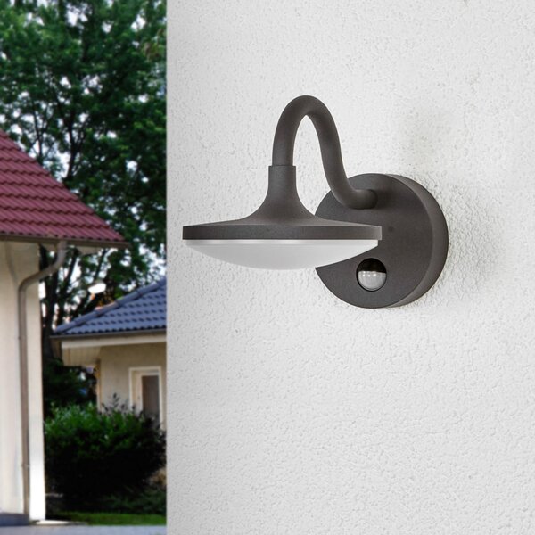 Vanjske Svjetiljka Lucande, Finny, Crno, Balkon, Aluminij, Moderan