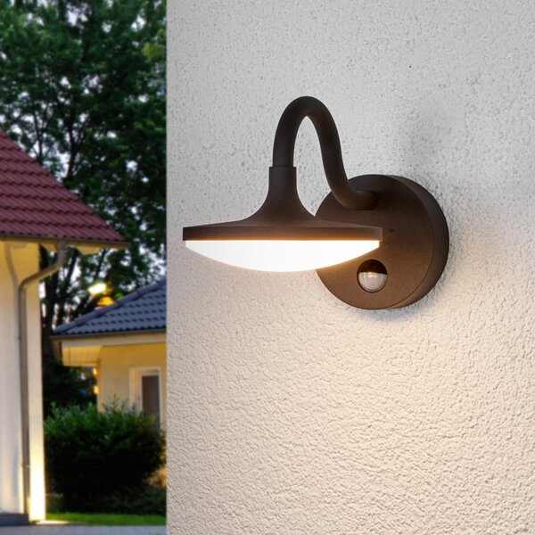 Vanjske Svjetiljka Lucande, Finny, Crno, Balkon, Aluminij, Moderan