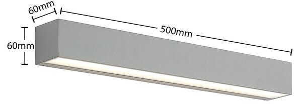 Vanjske Svjetiljka Lucande, Lengo, Metalik, Balkon, Aluminij, Moderan